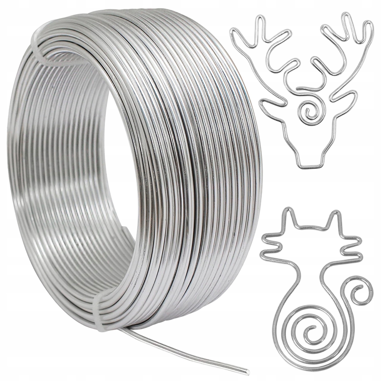 Hliníkový Drát Pro Výrobu Šperků Do Diy, Stříbrný, 3 MM, 30 M/cívka