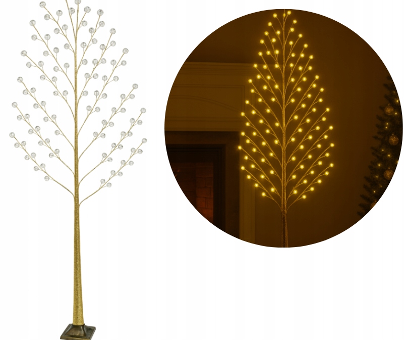 Led Vánoční Stromek 150 CM, teplý, bílý