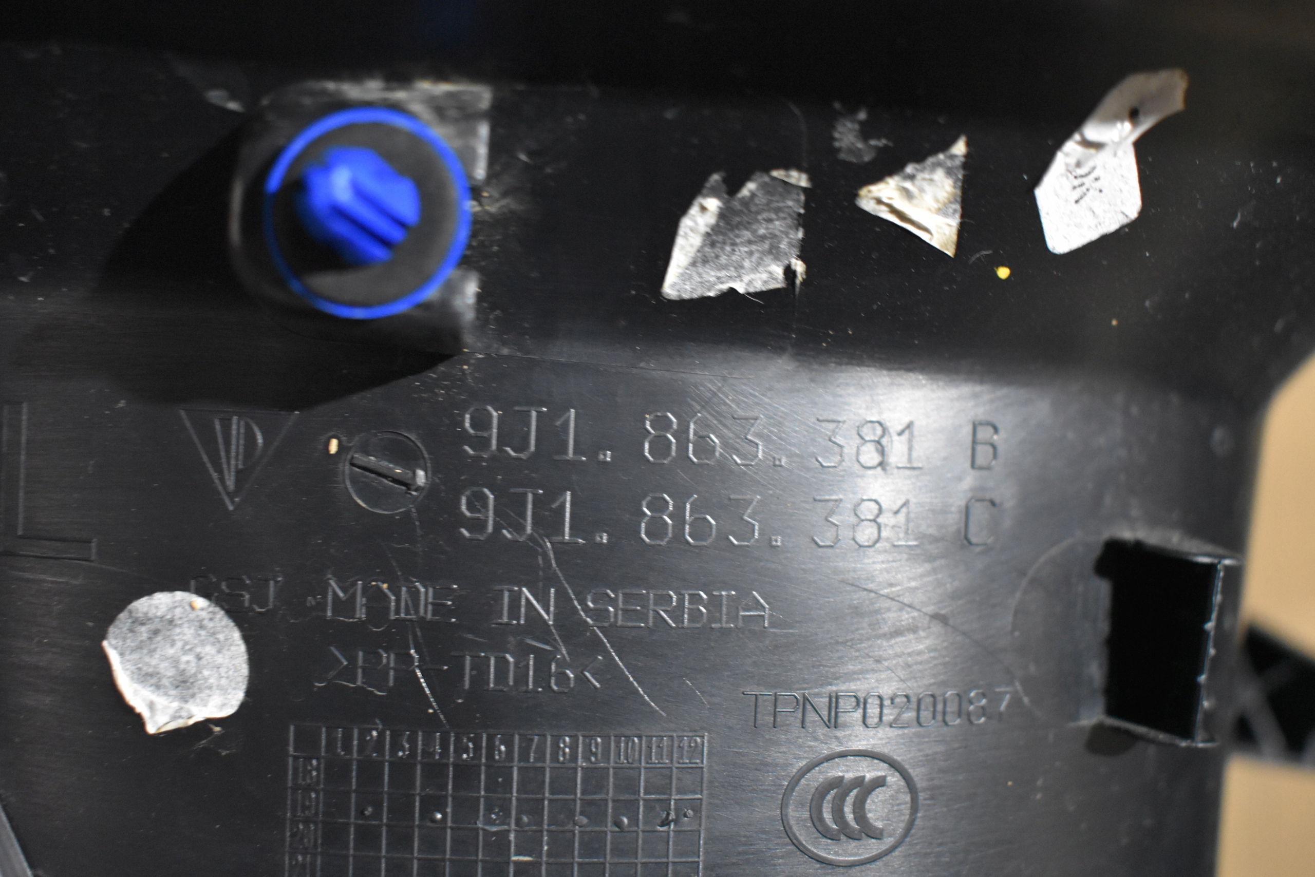 moulding cap threshold front left PORSCHE TAYCAN TURBO 1