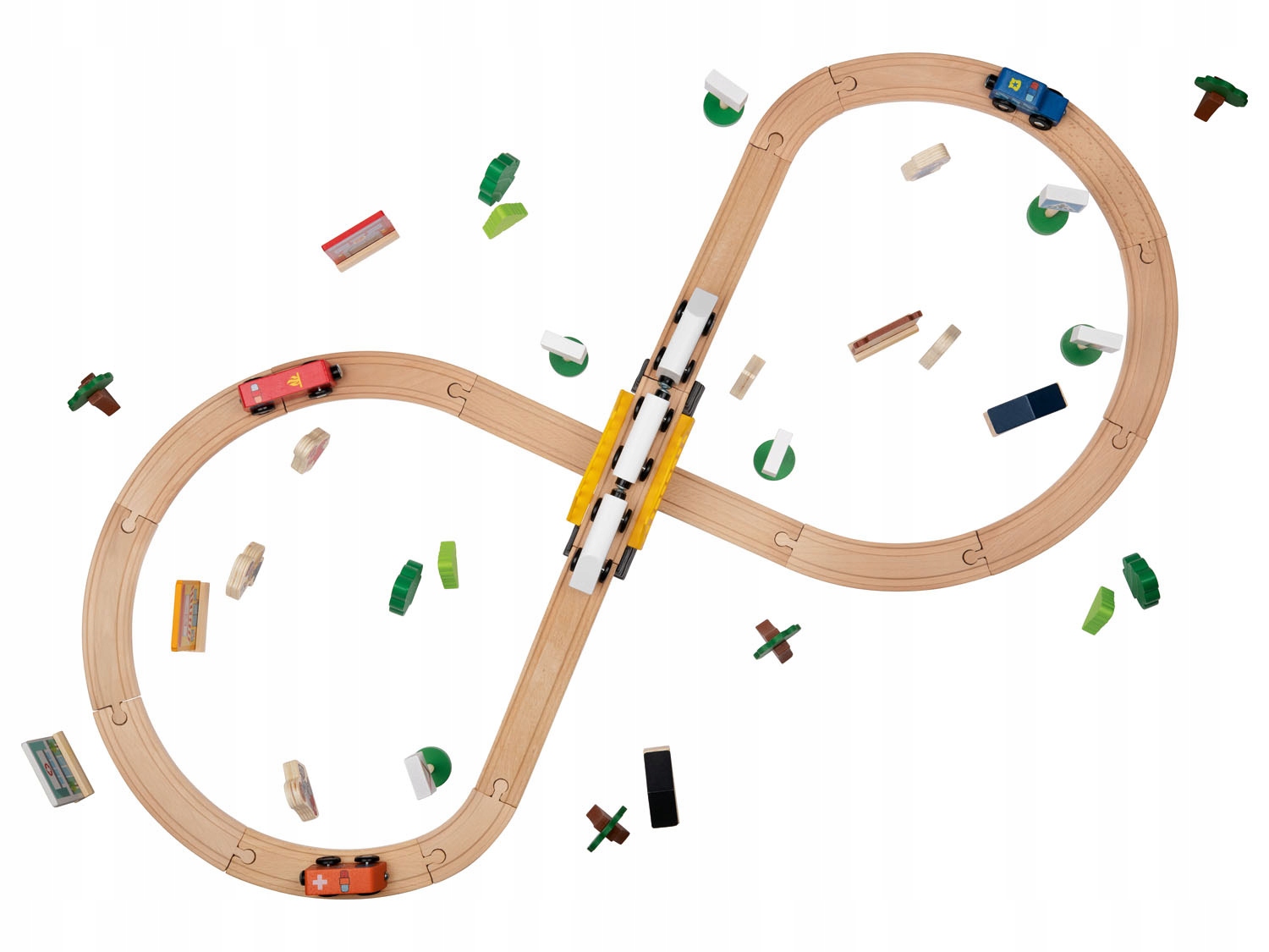 Playtive деревянная железная дорога город подарочный набор возраст ребенка 2 года +