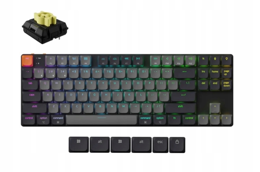 Keychron K1X UltraSim Milk Banana Switch WhiteBacklight MacOS&Win 80%