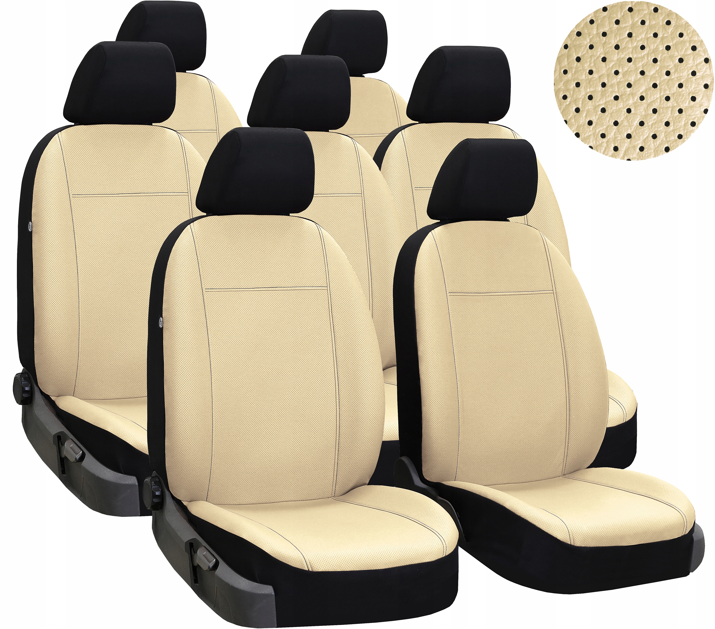 Kožené Automobilové Potahy Komplet Na Sedadla pro Dodge Journey 7 m