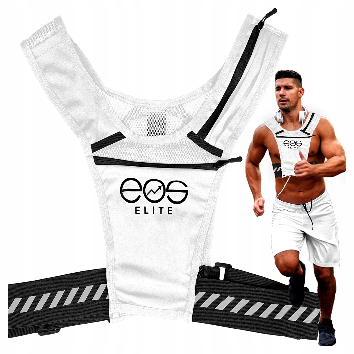 Běžecká Vesta Kolo Reflexní Batoh Kapsa Na Láhev Premium