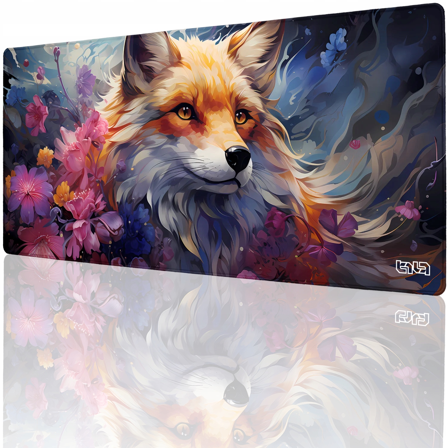 Podkładka Pod Mysz Gamingowa Kwiecisty Lis 90x40 Tilt Duża XXL