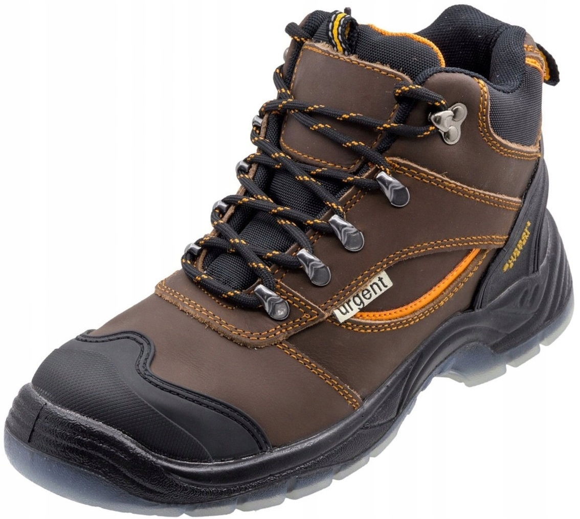 buty robocze męskie Trzewiki Skórzane ochronne z Noskiem Urgent 43