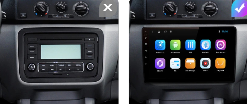 RADIO ANDROID SKODA FABIA 2 2008-2013 8CO 2/32 DSP Rodzaje odtwarzanych nośników USB