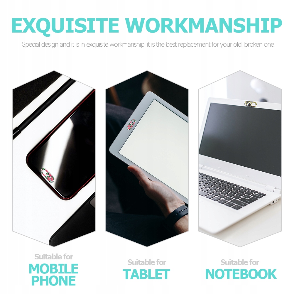 OBIEKTYWY KAMERY OSŁONA PRYWATNOŚCI KAMERY INTERNETOWEJ POKRYWY NA LAPTOPY Kolor dominujący wielokolorowy