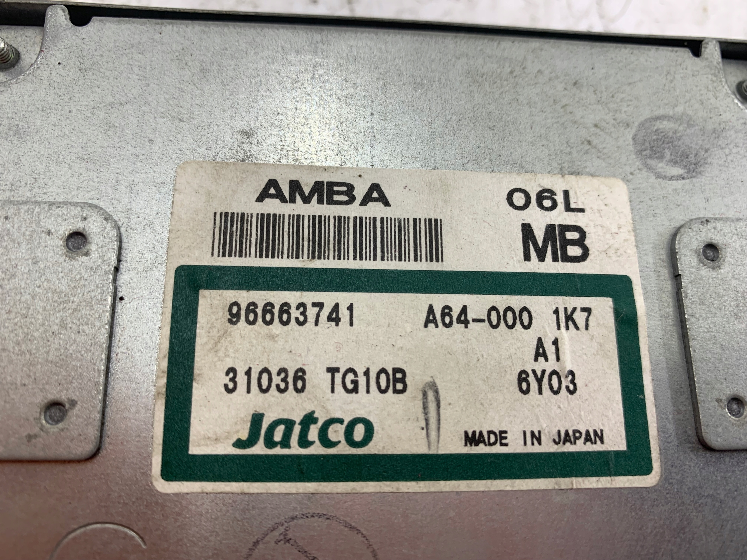 CHEVROLET MATIZ 0.8 module SENSOR airbag 96663741