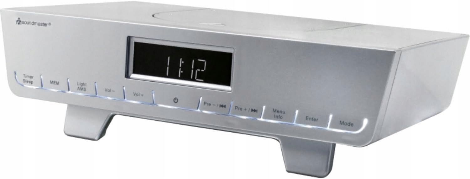 Kuchyňské podskříňkové rádio Soundmaster UR2016SI Dab+ Rds Led Timer Budík