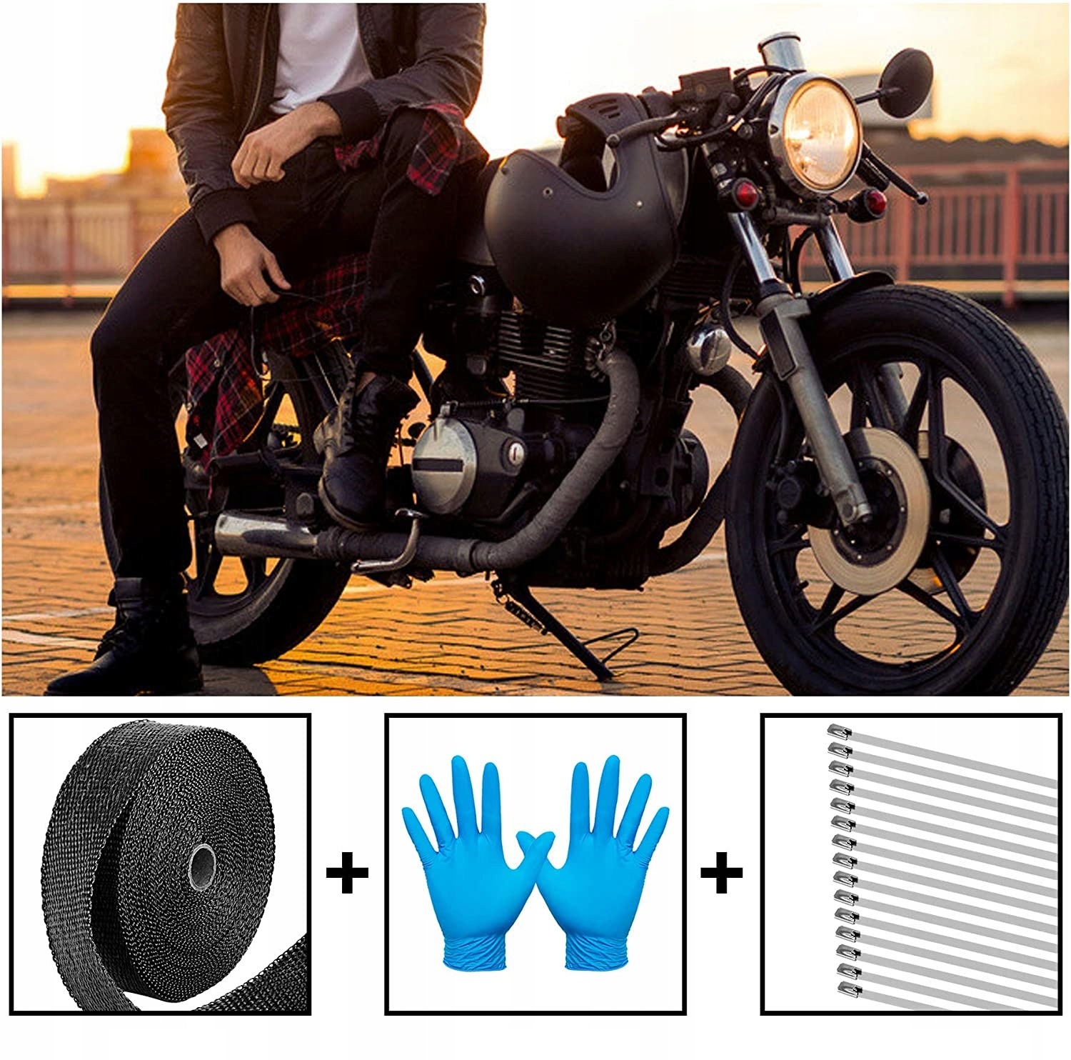 Bandaż termiczny na wydech kolektor 15M + 15 taśma Producent MGM