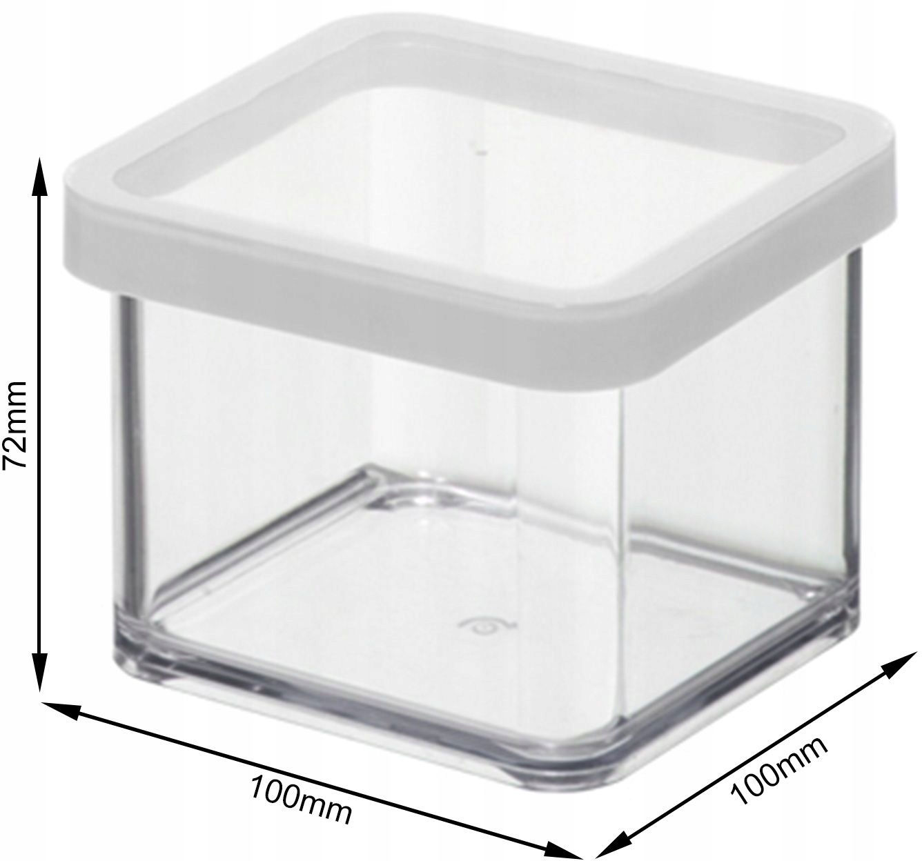 Rotho pojemnik na produkty sypkie LOFT 0,5 l — zestaw 8 szt.