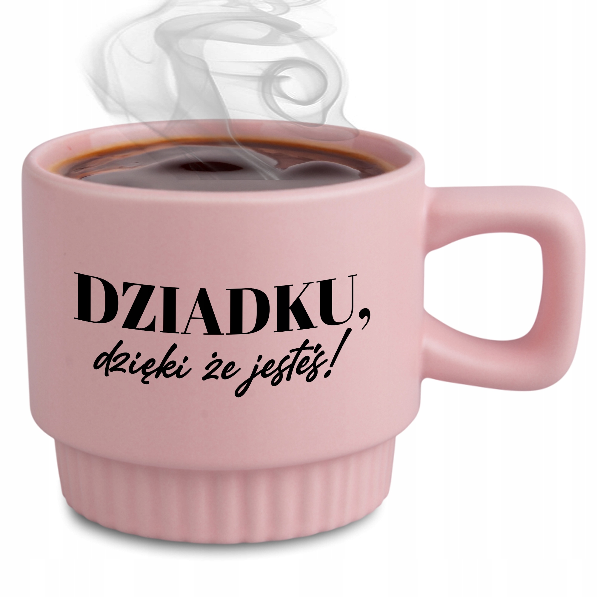 Riflovaný Hrnček Elegantný Darček Pre Dedka Róžového Dedka Vďaka
