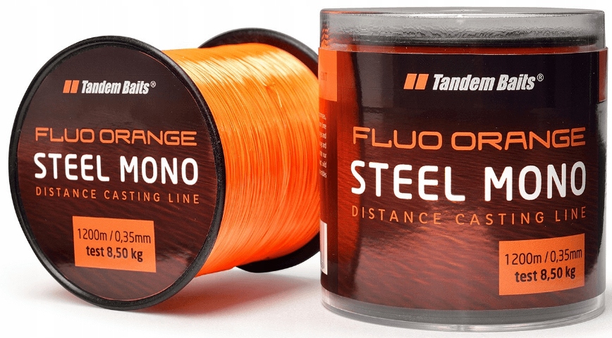 

Żyłka Tandem Baits Fluo Orange Steel 1200m 0,30mm