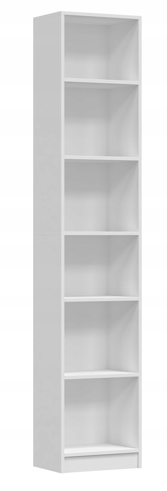 SŁUPEK WITRYNA BIAŁA BIEL REGAŁ KOMODA SZAFKA 40/200 NA KSIĄŻKI ZABAWKI