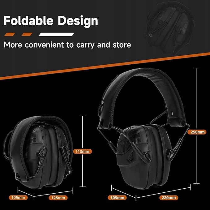 RETEVIS NAUSZNIKI Z REDUKCJĄ SZUMÓW SKŁADANE Marka Retevis