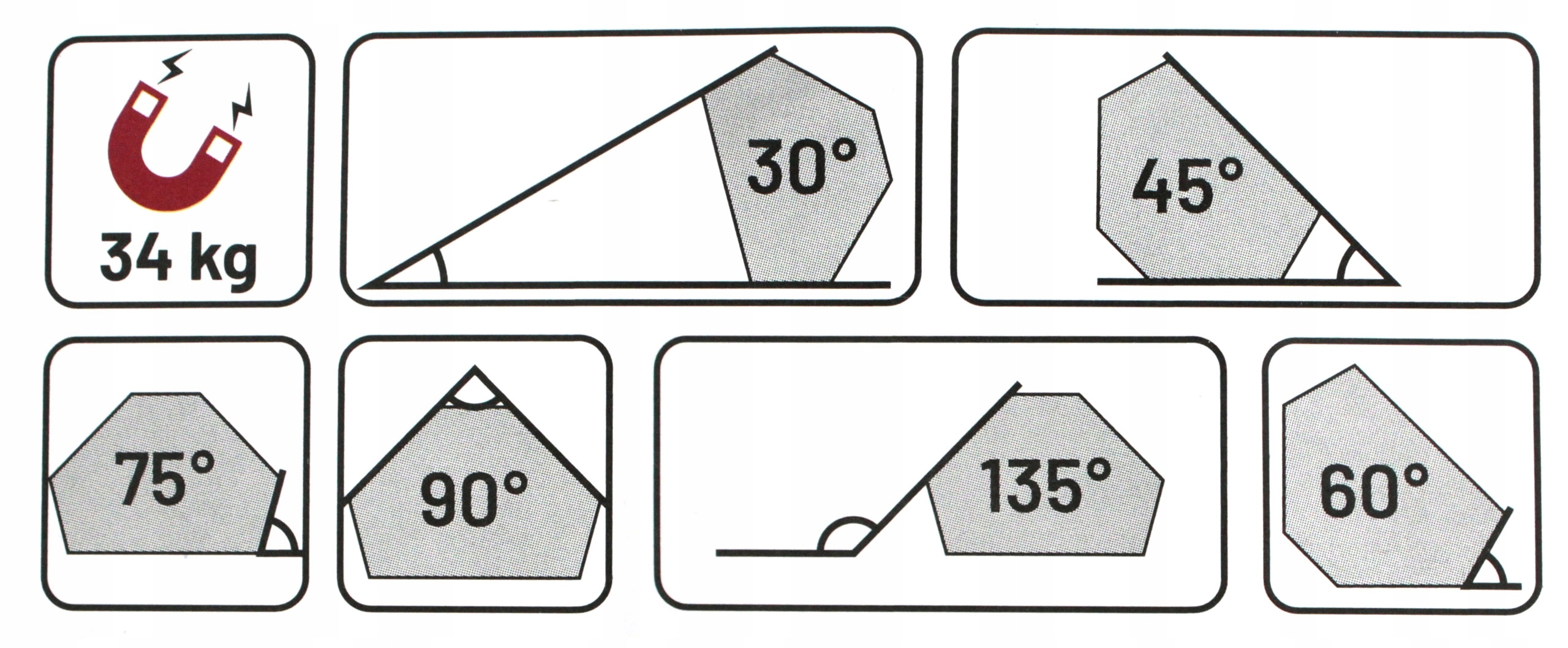 MAGNETYCZNY KĄTOWNIK UCHWYT SPAWALNICZY 34KG 6k Marka Falon-Tech