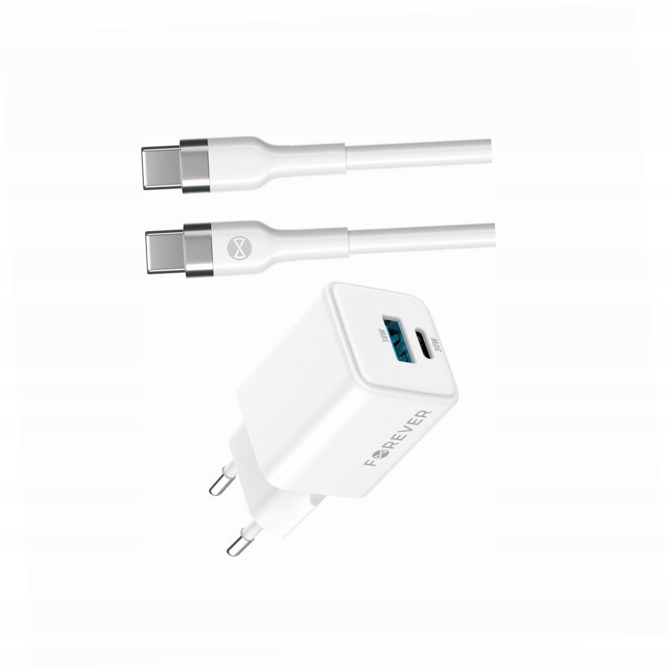 Szybka ładowarka GaN 30W Usb i Usb-c z kablem do Samsung Galaxy A5 (2017)