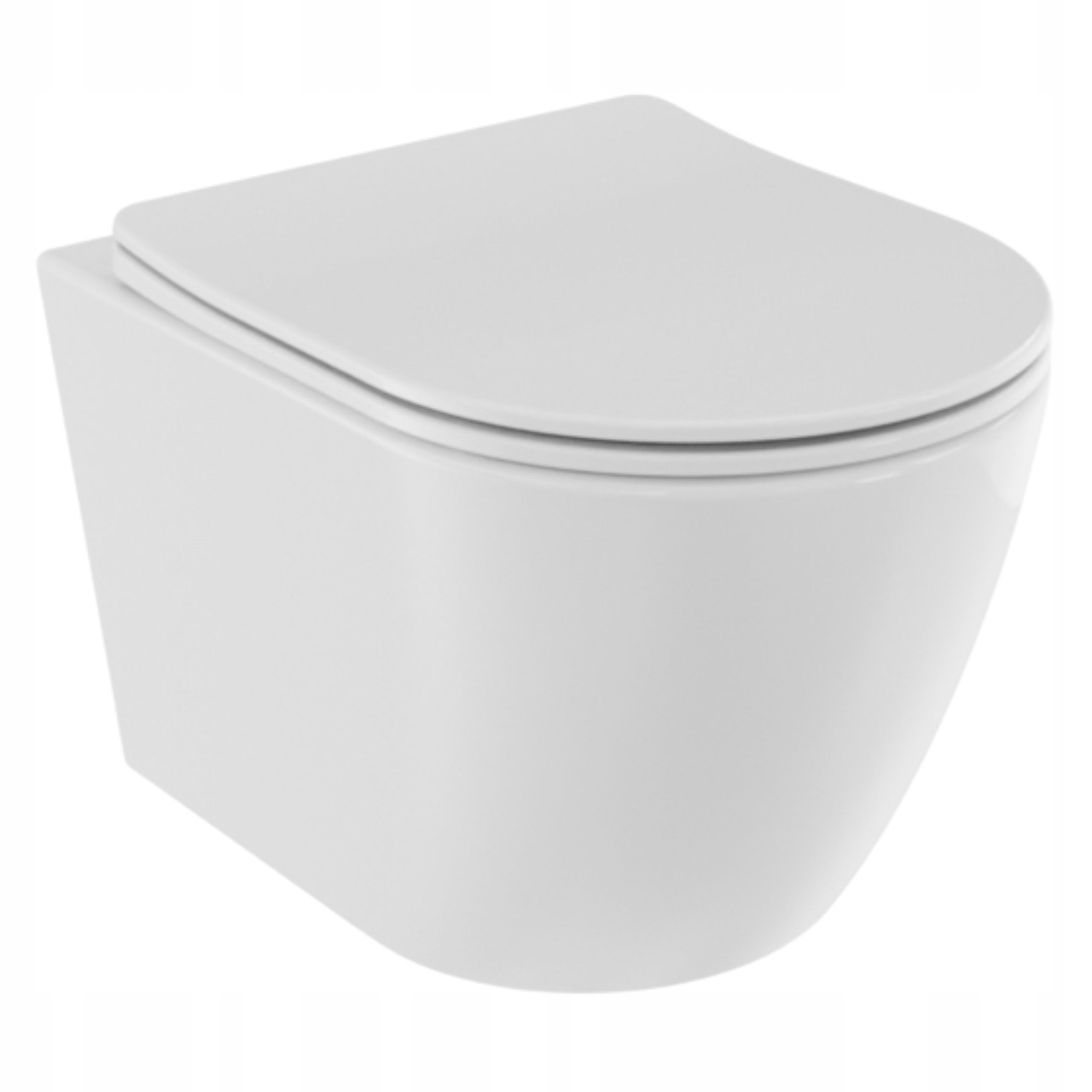 Miska Wc Wisząca Tornado Aspen White plus Besco Deska Wolnoopadająca