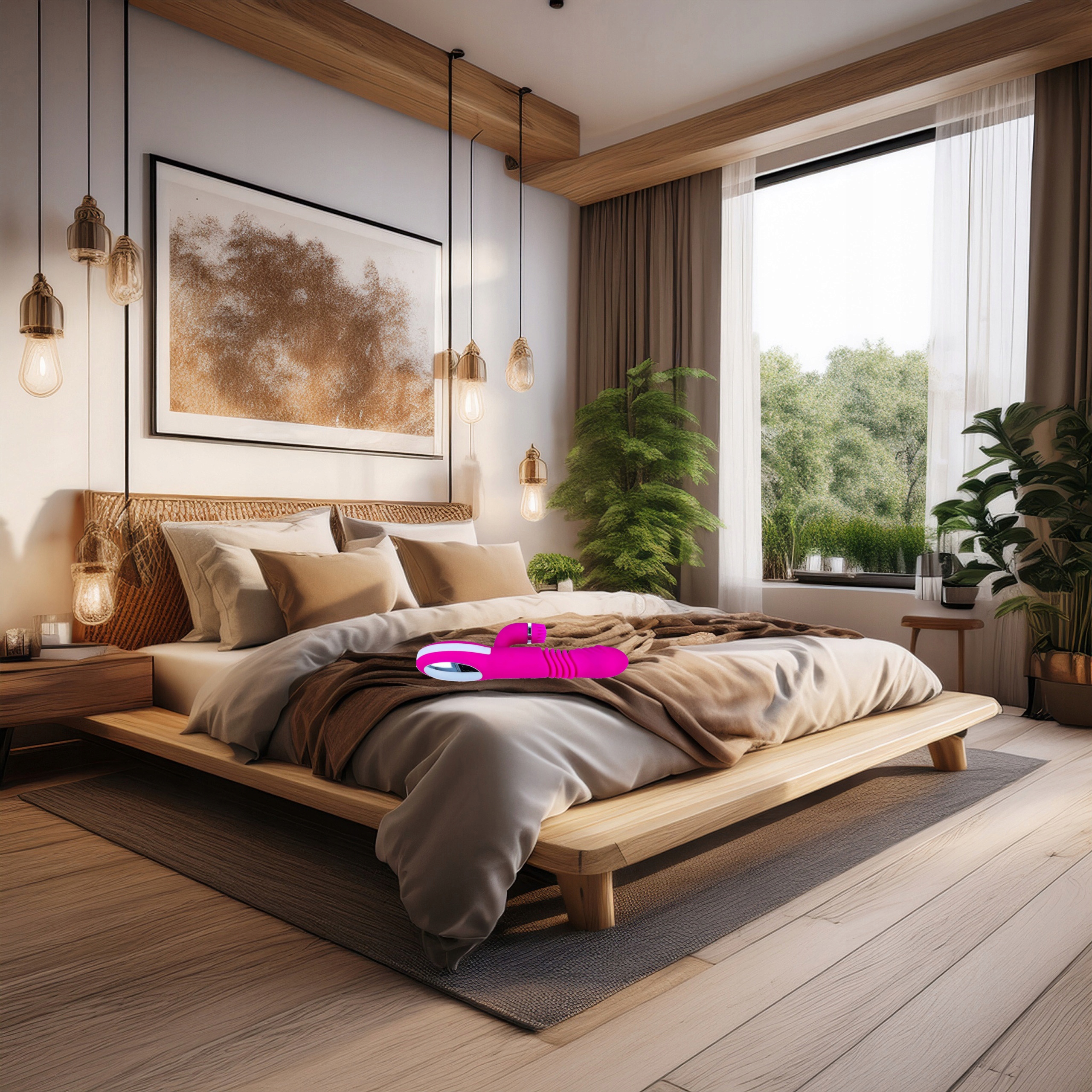 Wibrator Silikonowy Posuwisty Z Rotacją I Sex Stymulatorem Łechtaczki USB Model Lelex