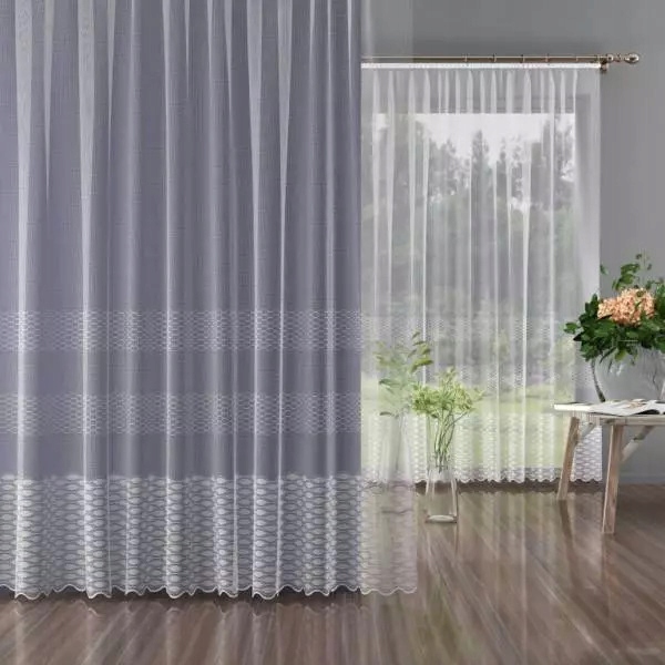 Mg Záclona 583/1 Bílá 350x250 cm hotová s páskou