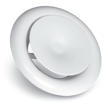 Anemostat nawiewny nawiewnik + ramka 125 biały