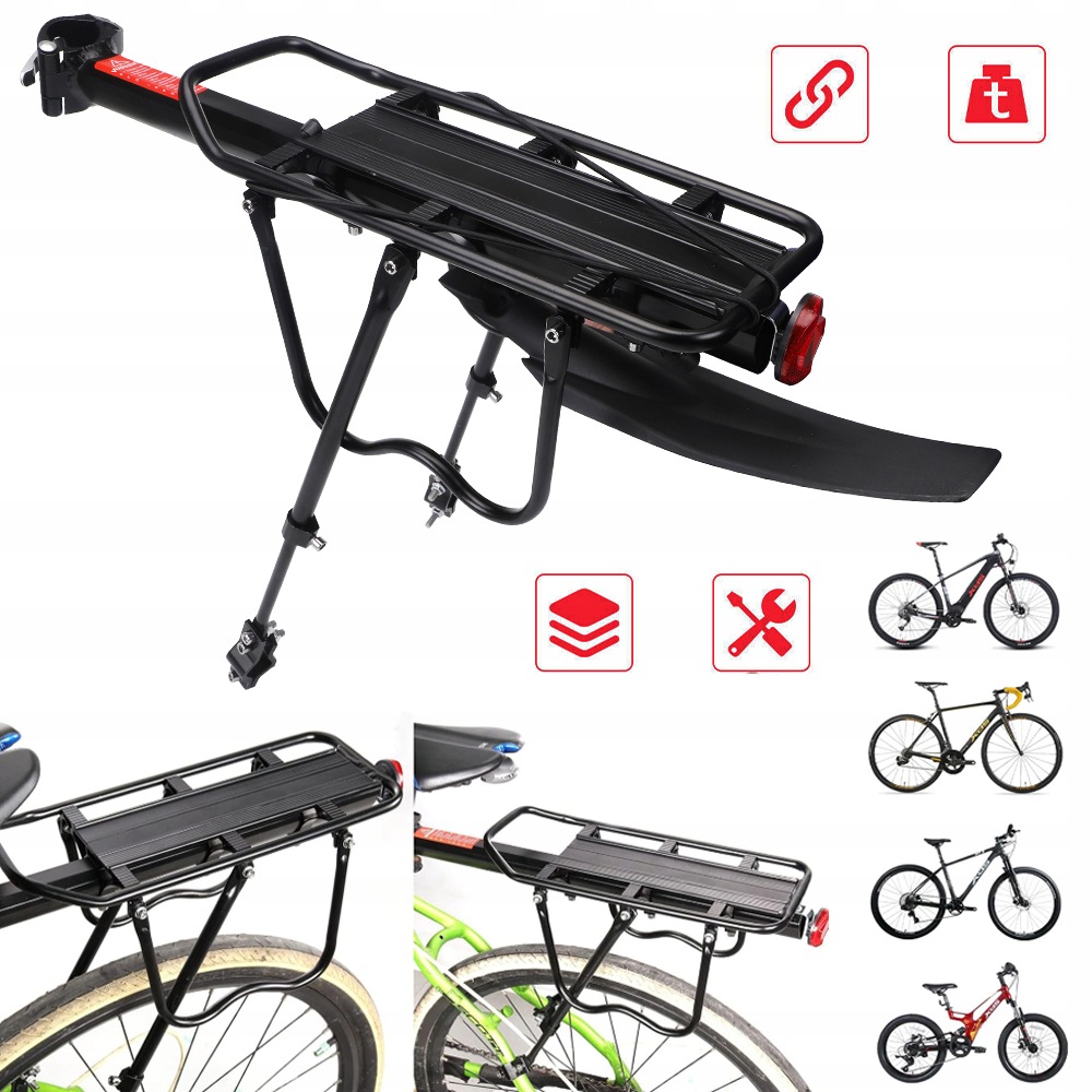 Bagażnik Rowerowy Na Rower, Tylny Bagażnik Rowerowy Do Rowerów Mtb, E-bike