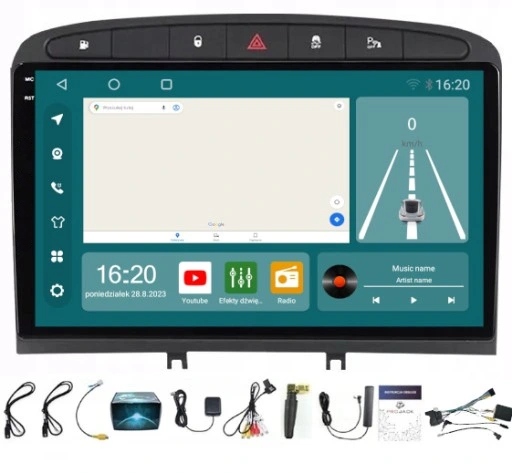 Rádio Navigace Peugeot 308 408 Carplay Android Auto 8/256GB Sim