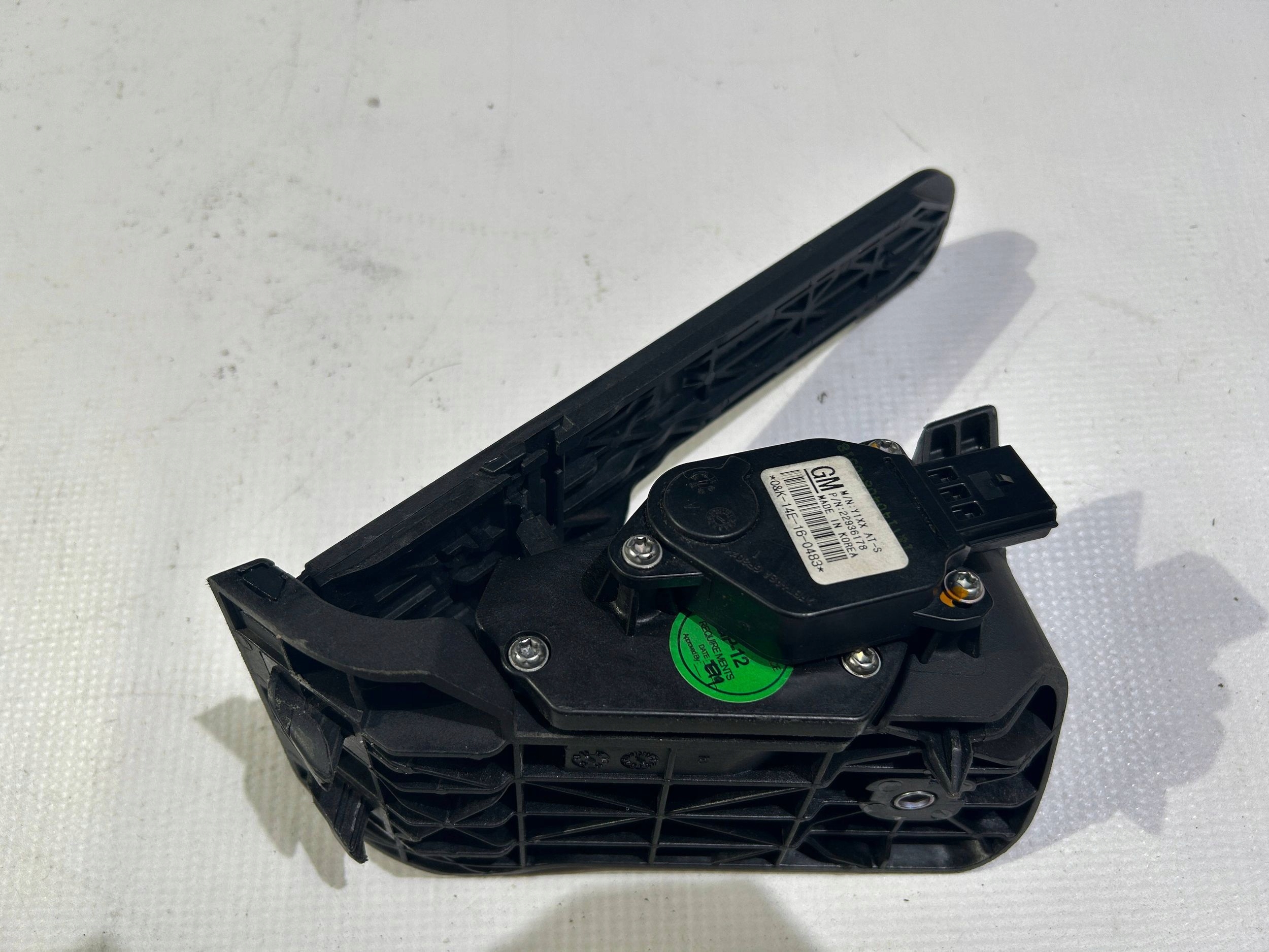 accelerator pedal potentiometer Chevrolet Corvette C7 2014r