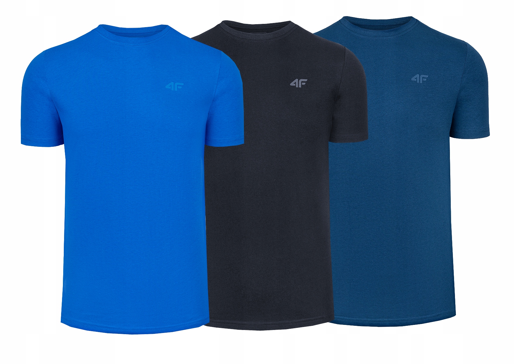 

4F Koszulka Męska T-shirt 3 Szt Zestaw