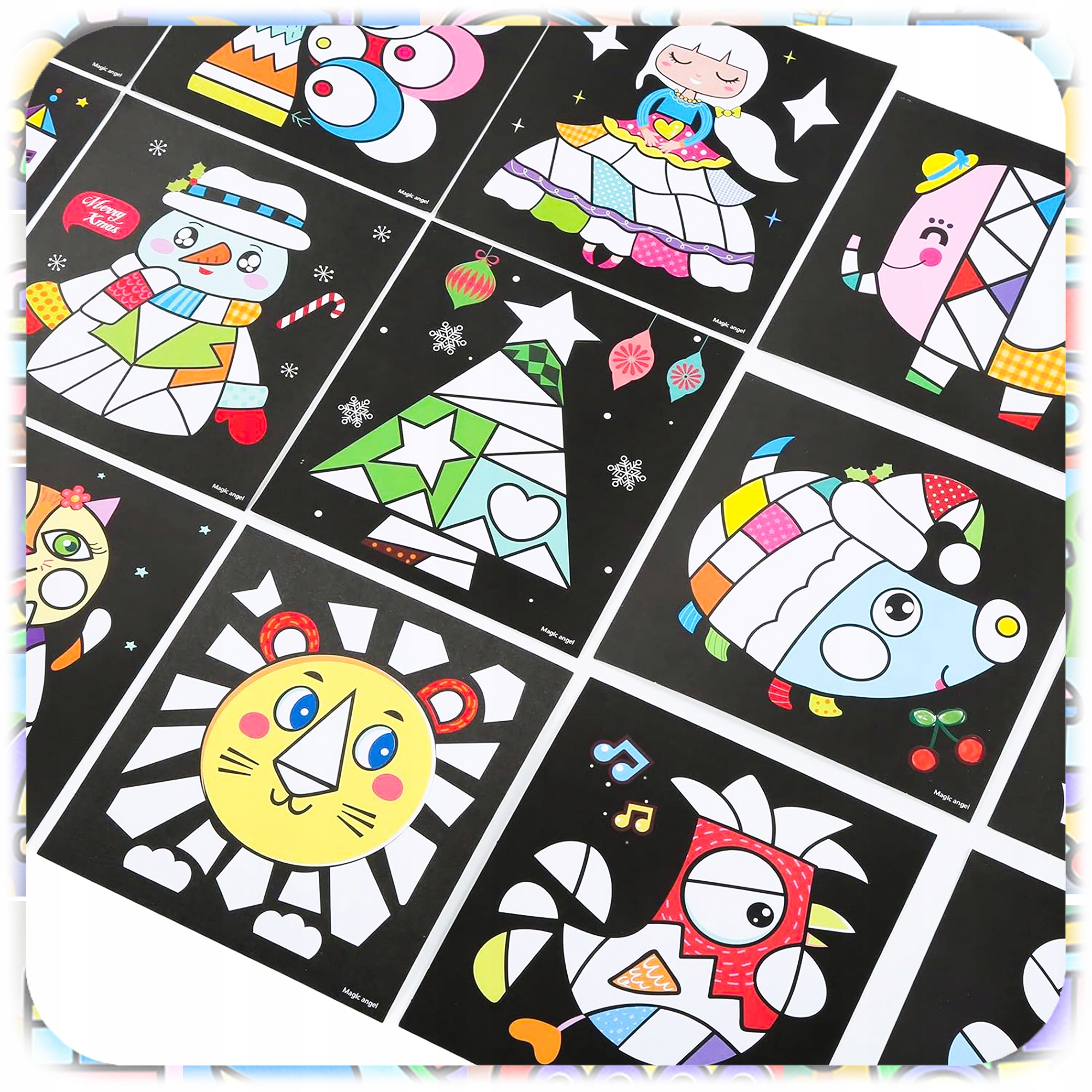 KŪRYBINGAS SMĖLIO TAPYMO RINKINYS VAIKAMS 30 SPALVŲ 74 PAVEIKSLĖLIAI Tapybos tipas