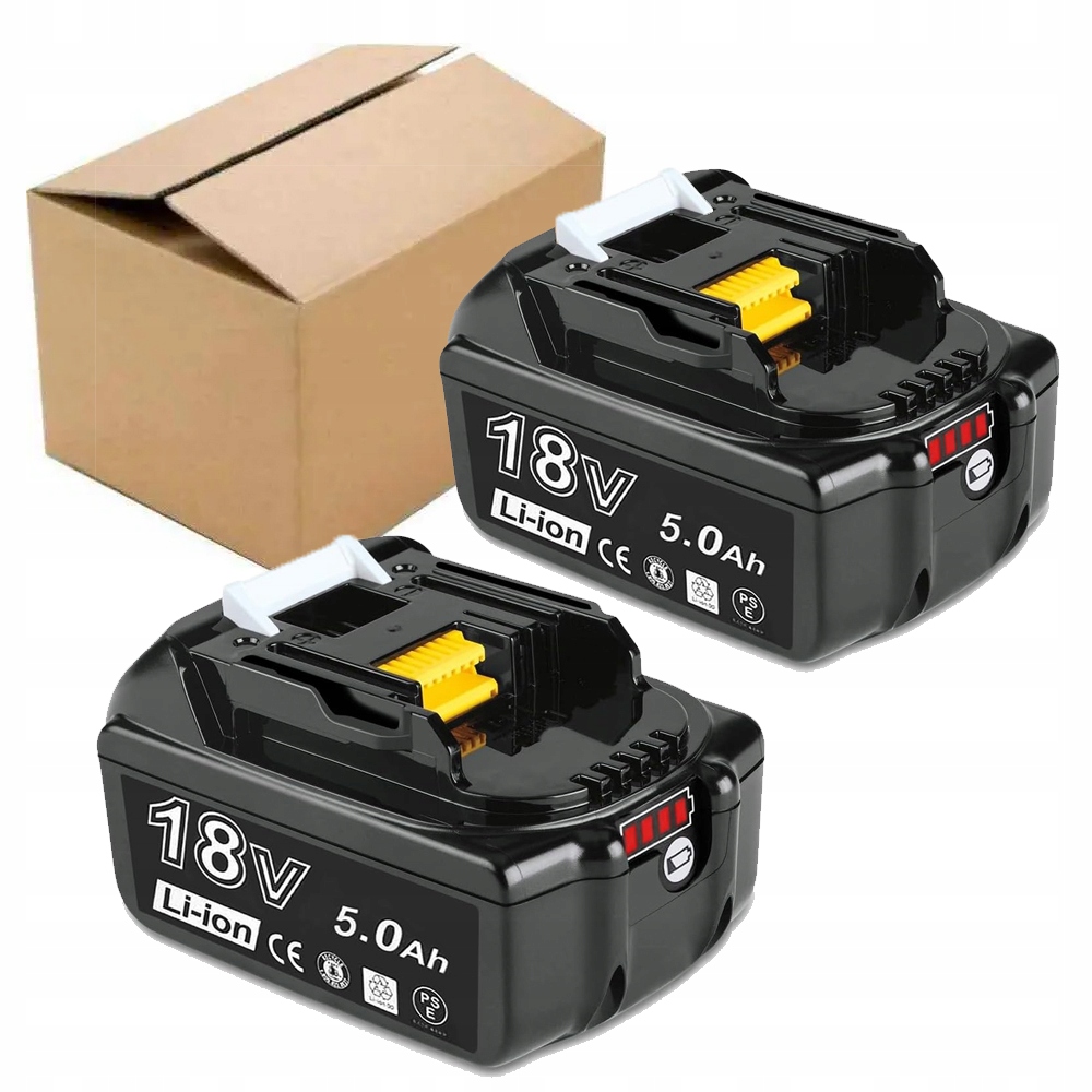 2 baterie Li-ion 18V 5AH Pro Ma--kita BL1850 BL1860B BL1855 BL1840 BL1830