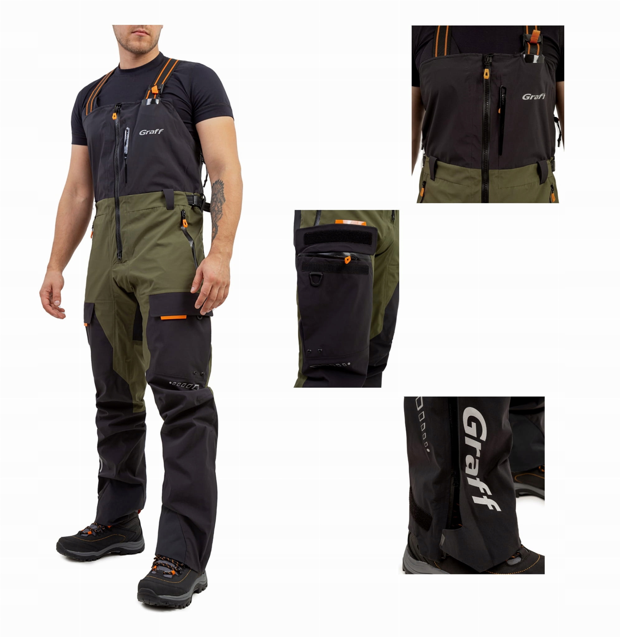 GRAFF KOMPLET PRZECIWDESZCZOWY KURTKA + SPODNIE XL Kod producenta 631/731-B-7_XL176