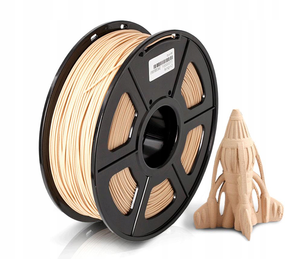 SUNLU PLA 1.75mm 1kg WOOD - drewno Stan opakowania oryginalne