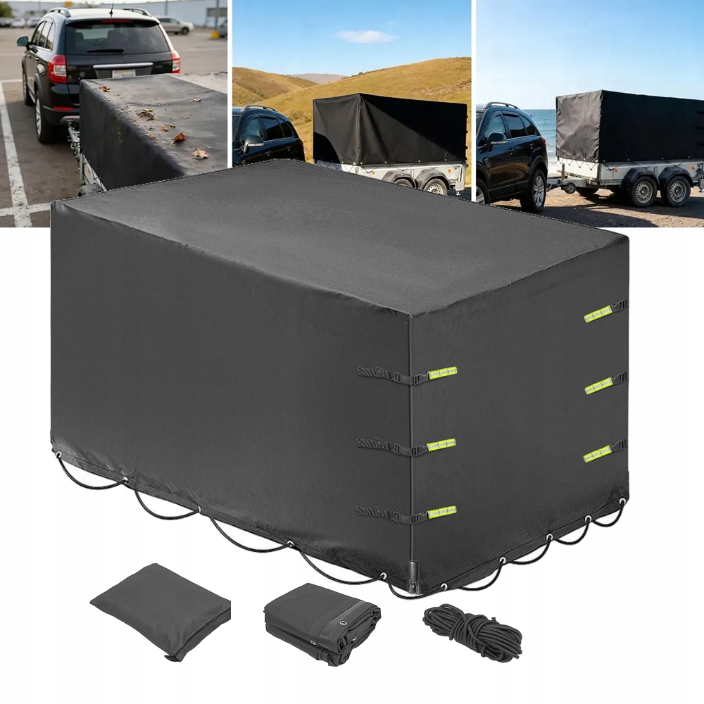 Obal na rám h-110 cm, plachta na přívěs s reflexními pruhy 600D