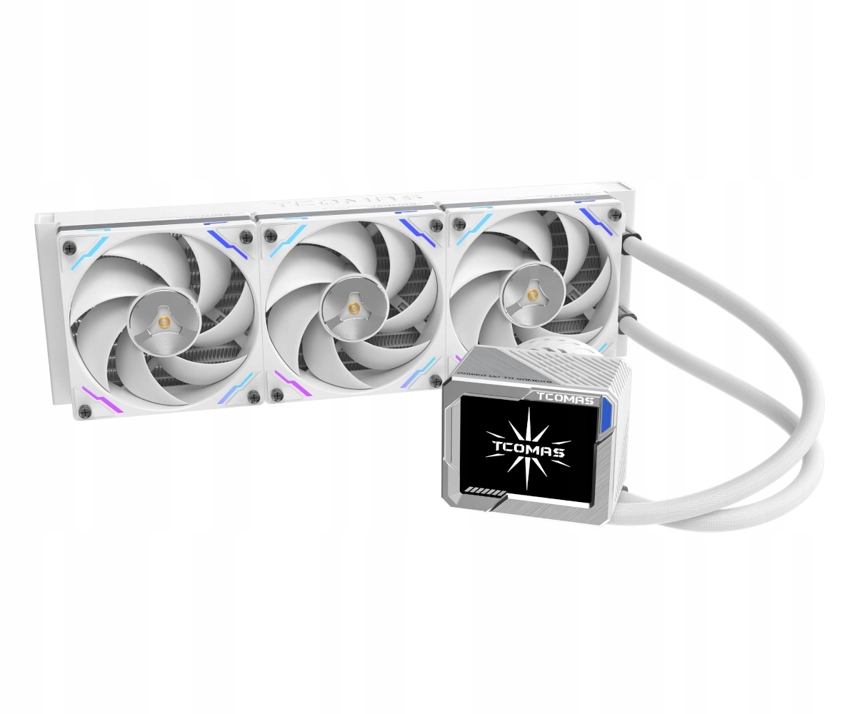 Chłodzenie wodne Aio Tcomas LG700 Pro 360 3200RPM 3x120mm Intel Amd Białe