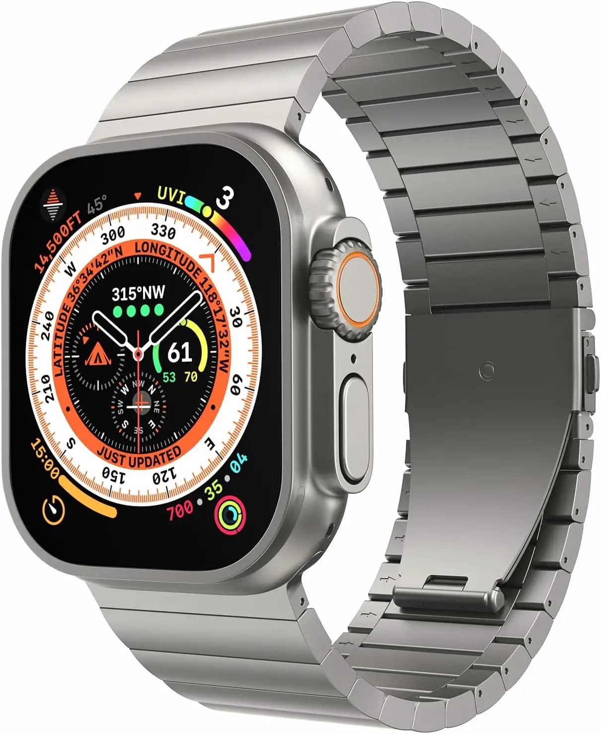 Lululook Titanový remienok kompatibilný s Apple Watch Ultra 49 mm