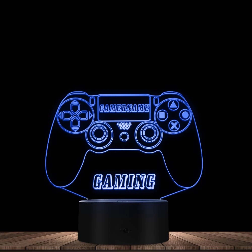 Lampka Nocna 3D LED PLAYSTATION 5 PAD Grawer Imię Kod producenta 5903457873058