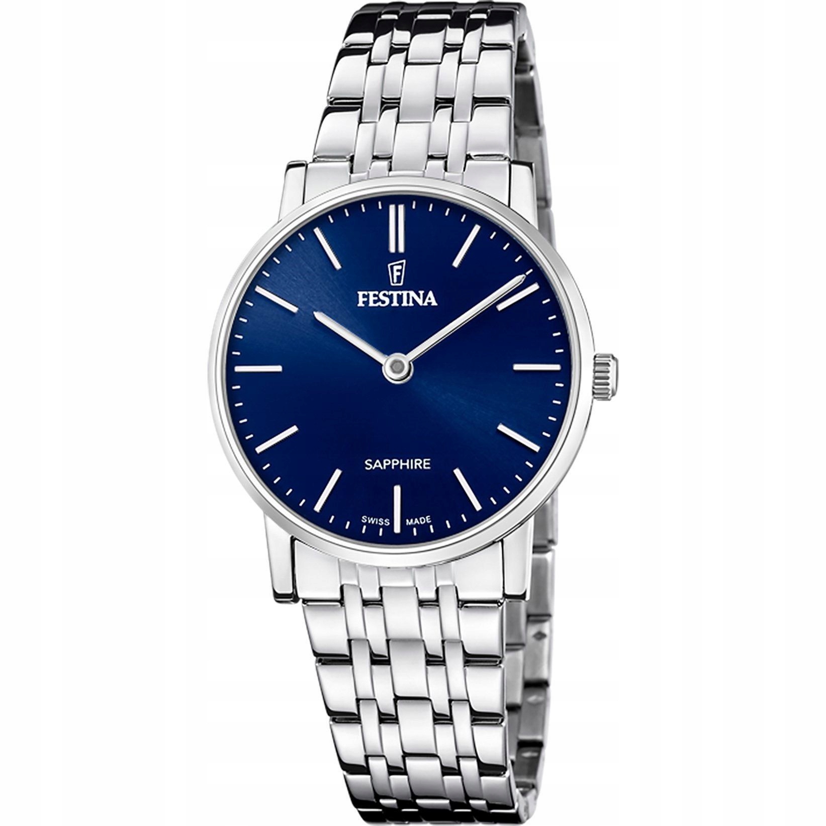 Festina Swiss Made 20047/3 dámské hodinky na náramku s modrým ciferníkem