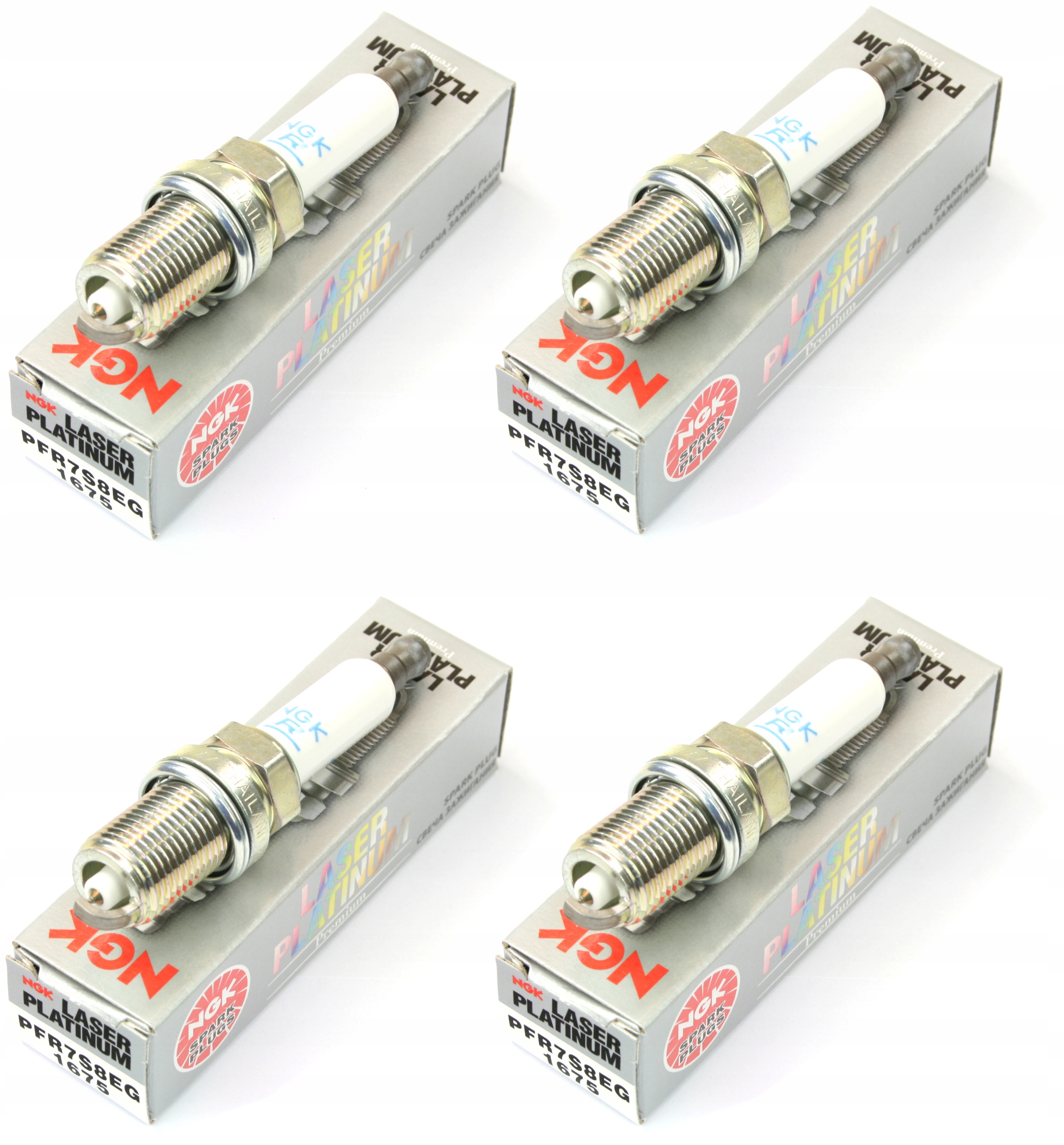 4x ŚWIECE NGK LASER PLATINUM PREMIUM PFR7S8EG 1675