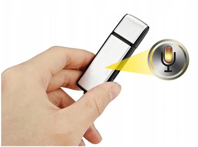 MINI DYKTAFON SZPIEGOWSKI PODSŁUCH PENDRIVE REJESTRATOR NAGRYWANIE GŁOSU Wysokość produktu 6.5 cm