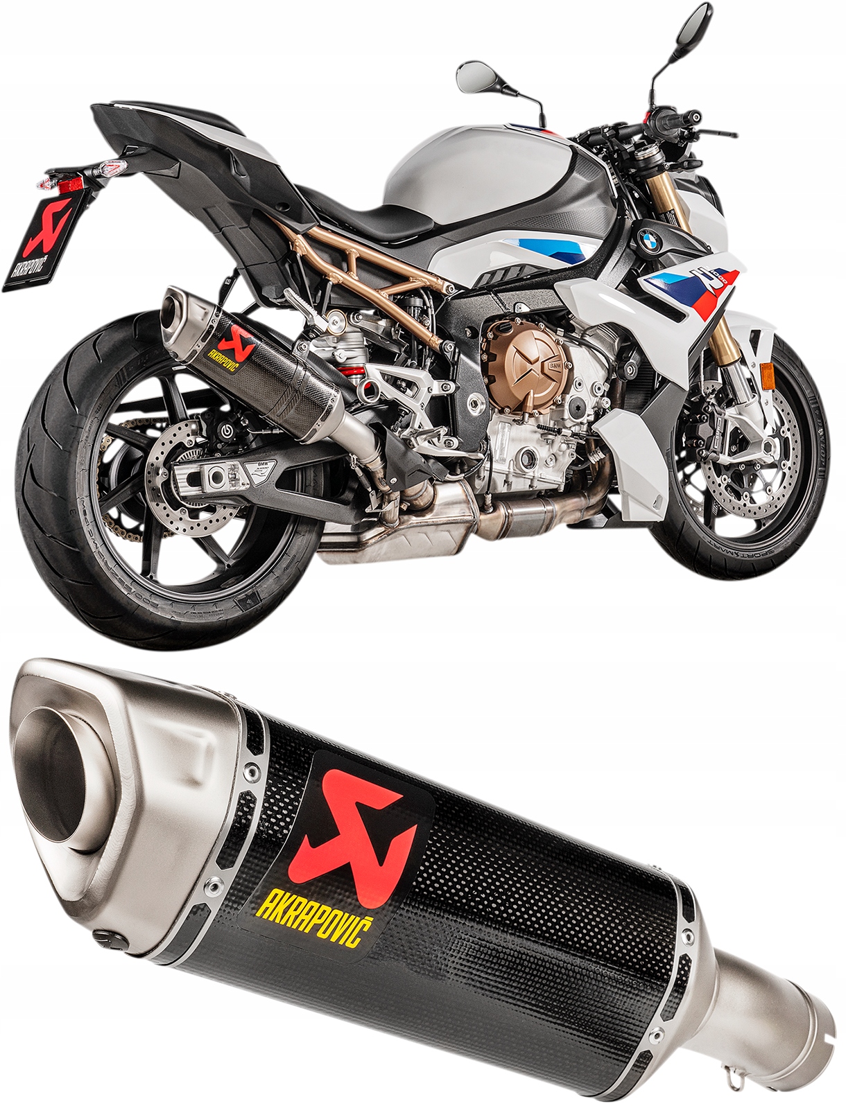 S-B10SO16-HZC - Глушник вихлопної труби Akrapovic BMW S 1000 R ABS 2017-2020