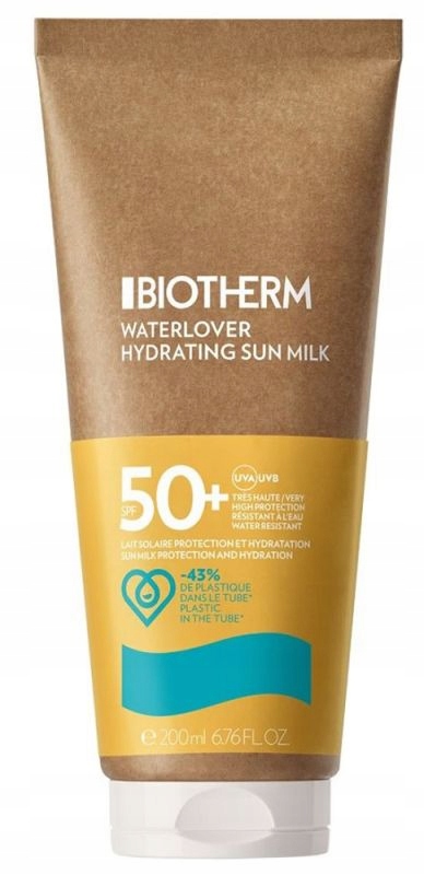 Biotherm Waterlover Hydrating Sun Milk SPF50+ Tělové Mléko Na Opalování