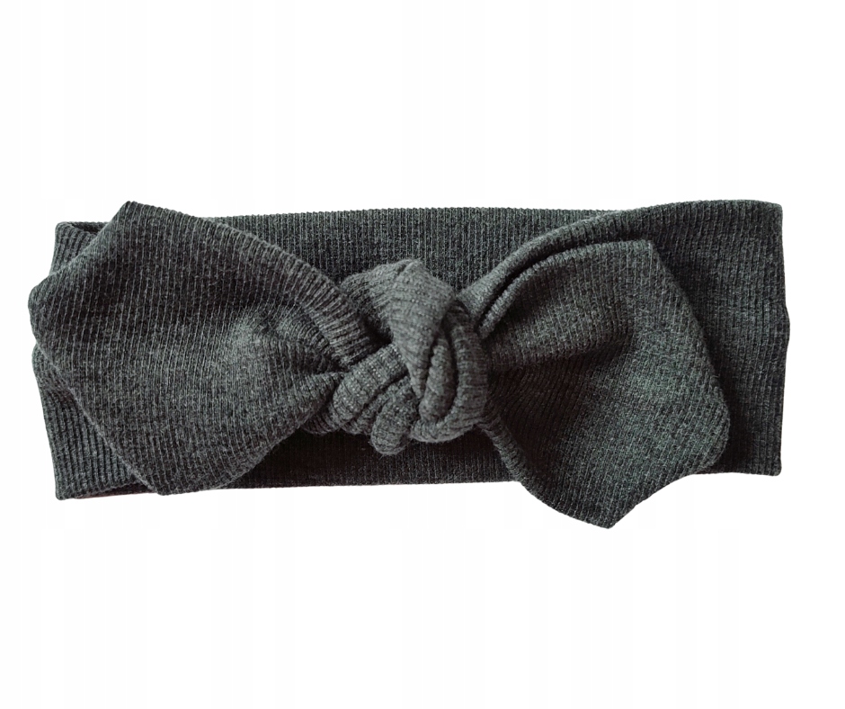 

Opaska pin up wiązana dziewczynki grafit 48-58 cm