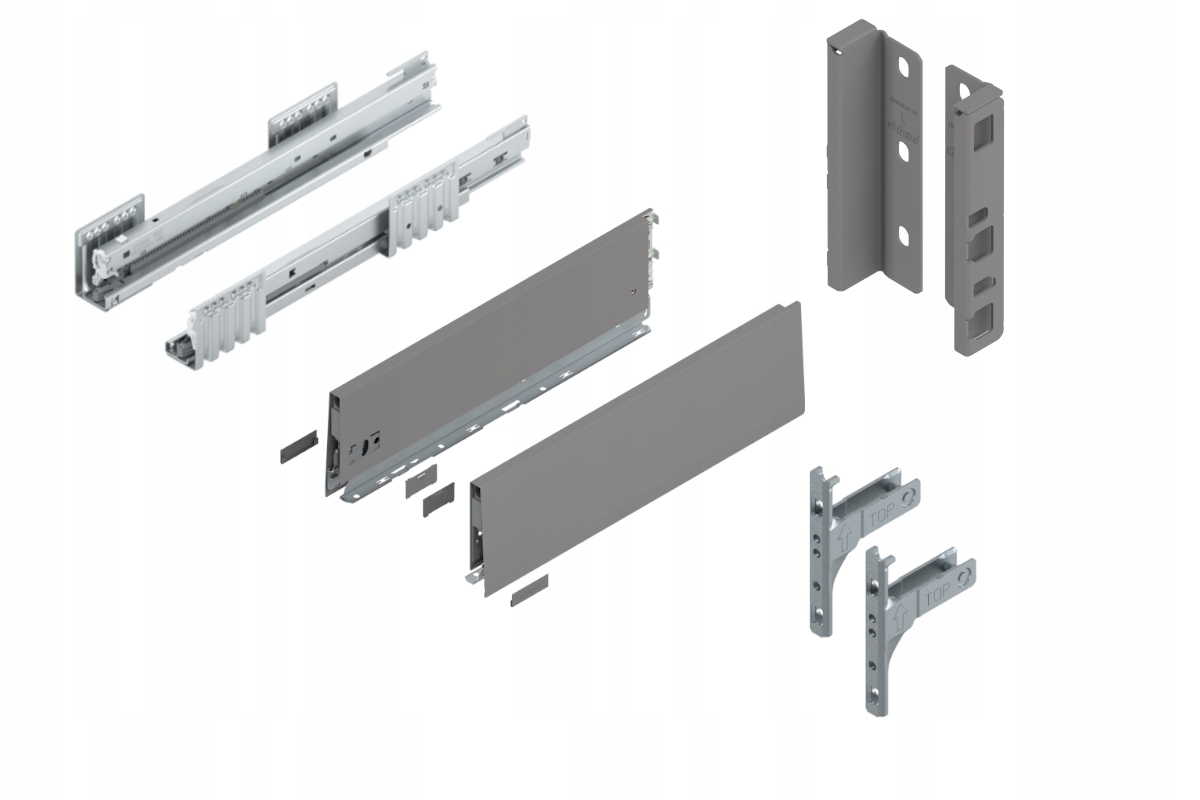 Blum Šuplík Merivobox 400 Střední K Blm Šedá 40 kg