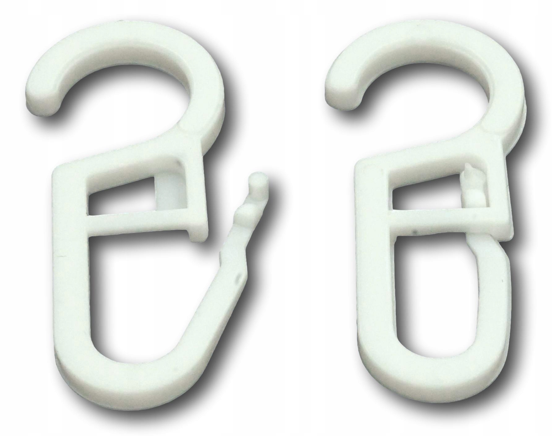 

Agrafki do karniszy drewnianych Białe 100 szt.