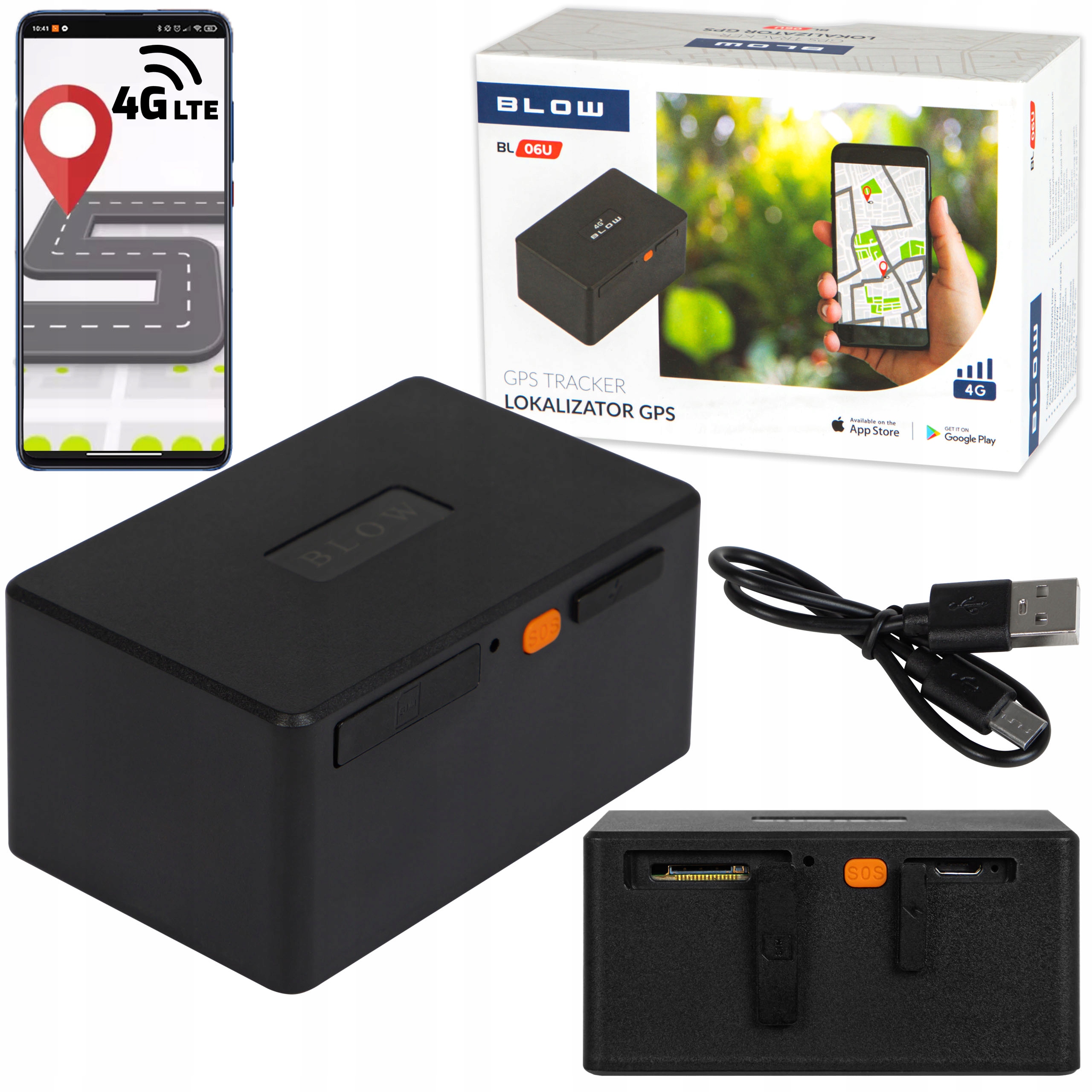 Lokalizátor Gps 4G Lte Tracker Univerzálny Na Sledovanie Vozidla Bez Predplatného