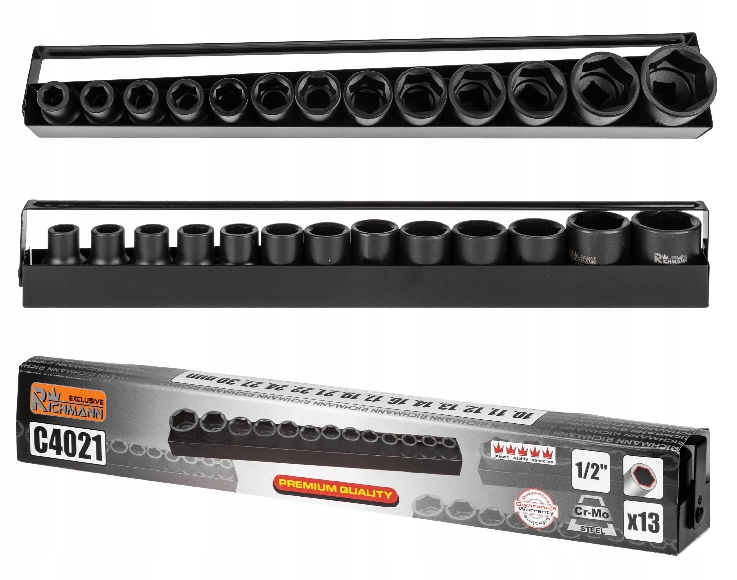 

Zestaw Nasadek Udarowych 1/2 10-30mm Corona C4021