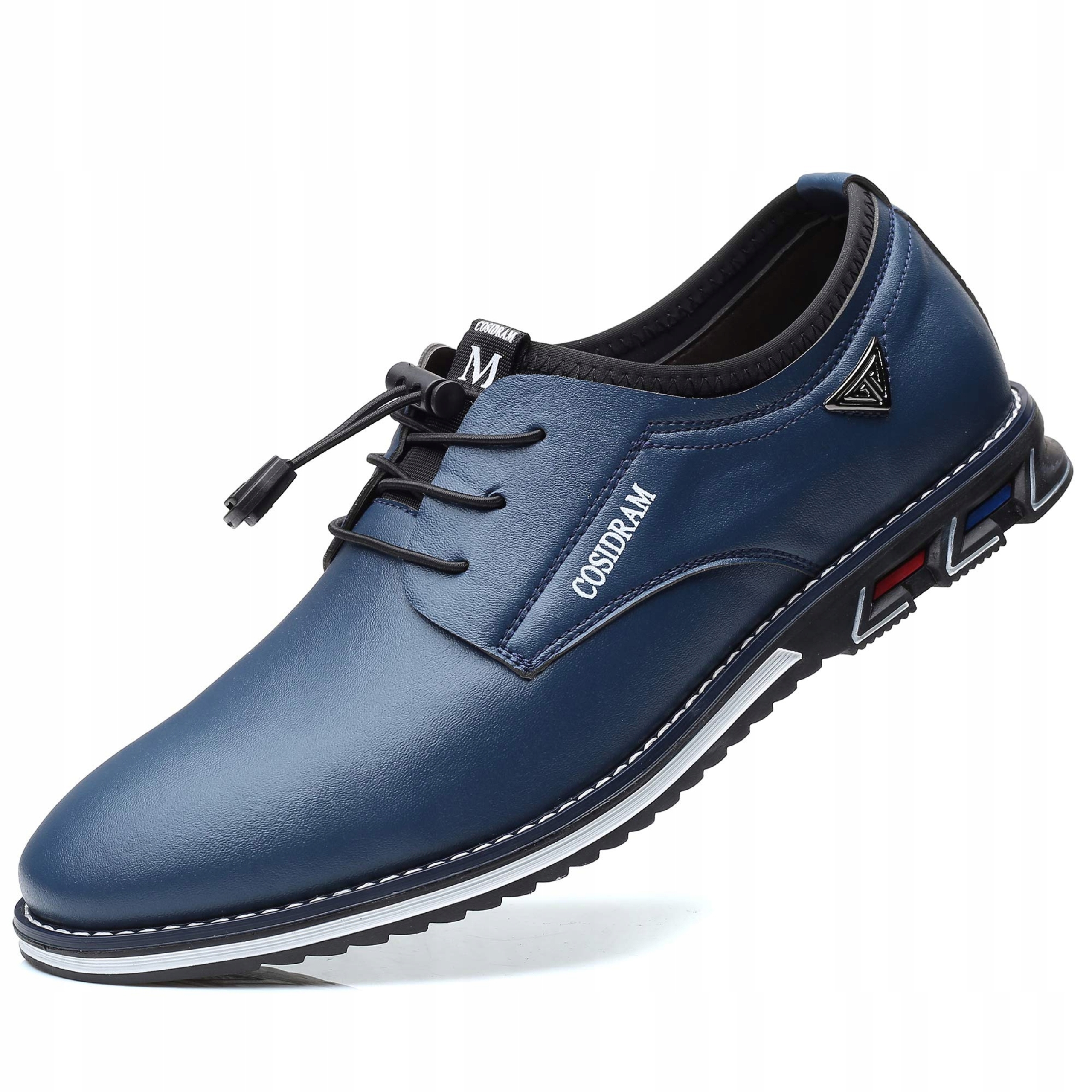 Pánské nazouvací elegantní polobotky mokasíny pro každodenní nošení modré 40