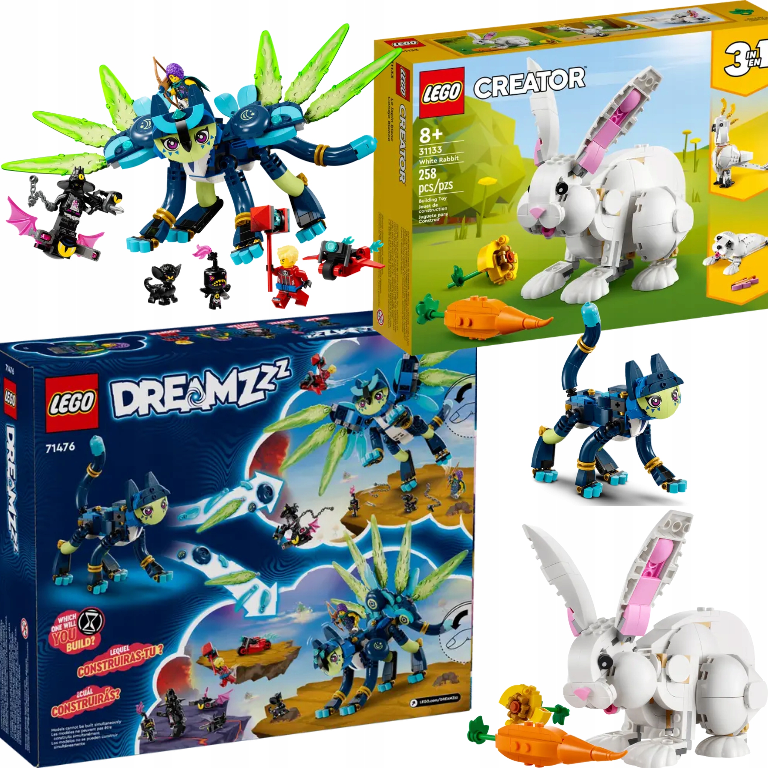 Lego DREAMZzz 71476 Zoey A Zian Sovičci Lego 31133 3V1 Dárek S Králíkem