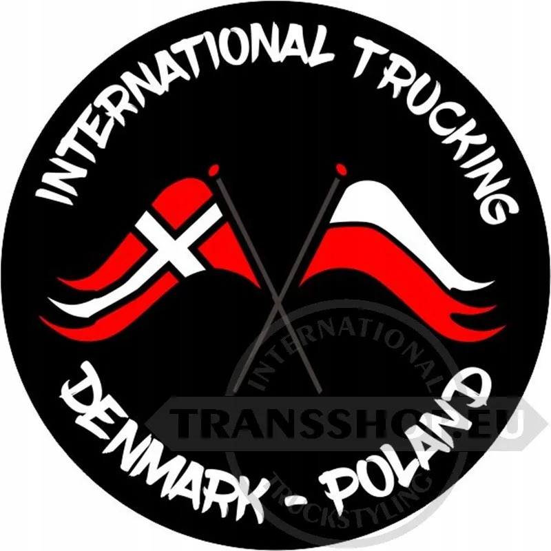 INTERNATIONAL TRUCKING DENMARK - POLAND NAKLEJKA W